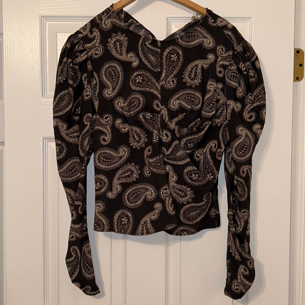 Zara long sleeve patterned shirt